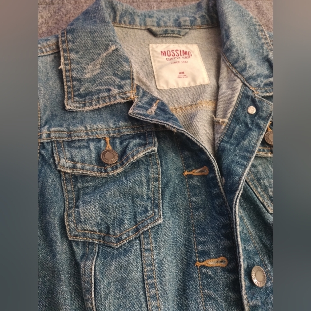 Mossimo Supply Co. Blue Jean Vest - Picture 2 of 5